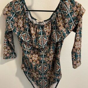 Floral Patterned Women's Top